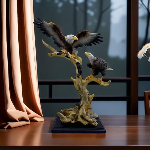Large Eagle Statue Eagles Figurine Decorative Home & Office Resin Figurines Home Office Display Craft Living Room Decor Ornaments for Tabletop 16 INCH - Image 5