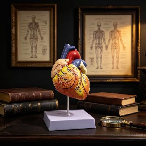 XINDAM 2X Enlarged Human Heart Anatomical Model,Anatomically Accurate Heart Model Human Skeleton Anatomy for Science Classroom Study Display Teaching Medical Model - Image 6
