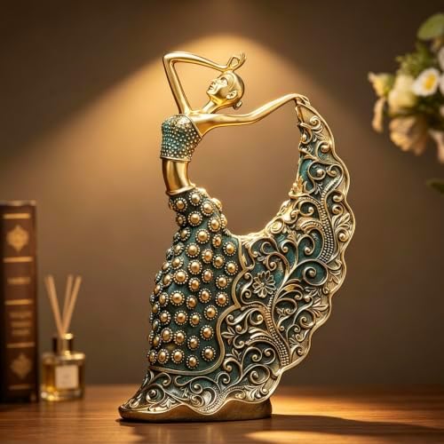 XINDAM Elegant Peacock Art Figurine Dancer Statue Decorative Home & Office Figurines Home Office Display Craft Living Room Decor Ornaments for Tabletop - Image 6