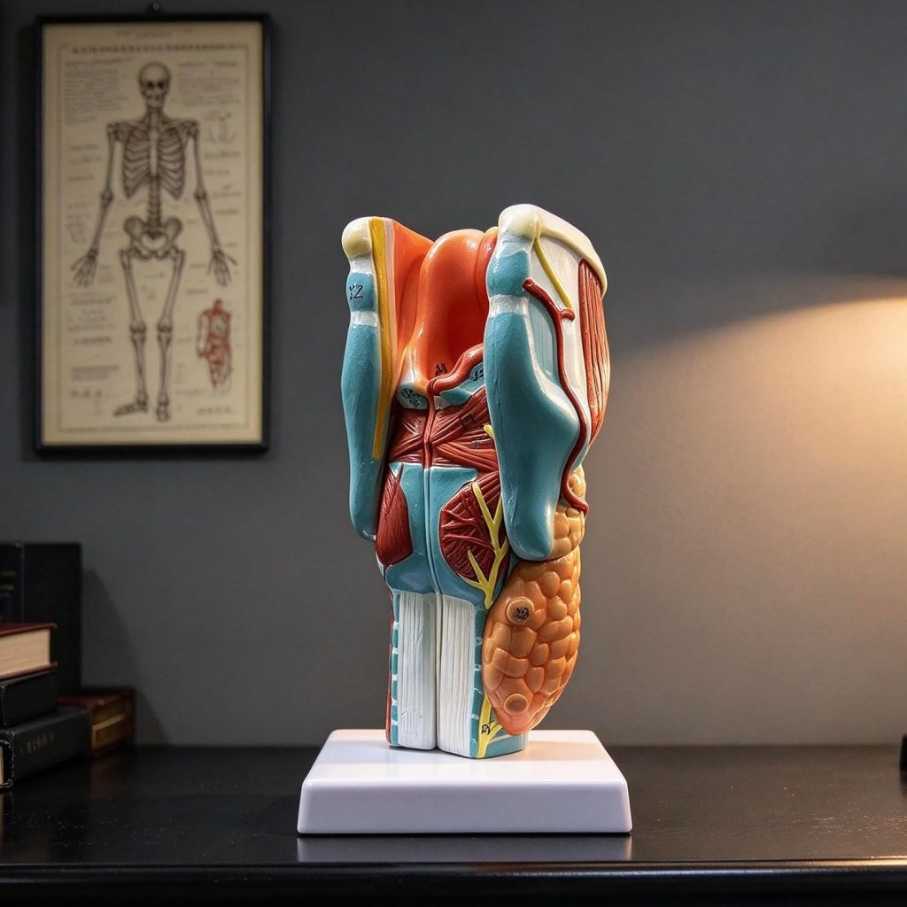 2X Enlarged Human Throat Model, Anatomically Accurate Throat Model Human Throat Anatomy for Science Classroom Study Display Teaching Medical Model