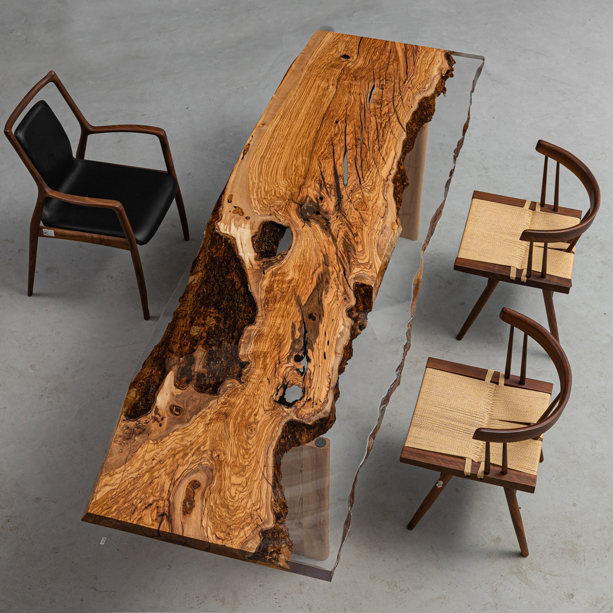 Handmade Customized Epoxy Resin Table, Olive Wood | Custom Large Resin Table, Living Room Table, River Dining Table, Natural Wood Epoxy Coffee Table, Wooden Kitchen Table